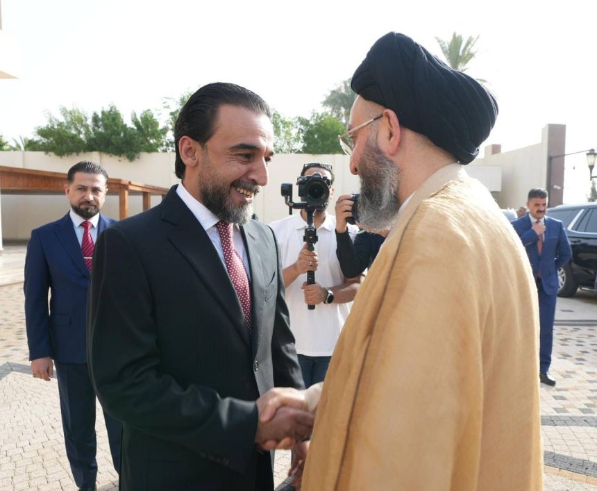 بالصور.. رئيس حزب تقدم الرئيس محمد الحلبوسي يستقبل رئيس تيار الحكمة عمار الحكيم في الأنبار