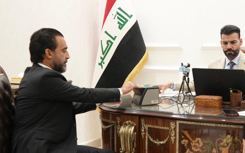 رئيس حزب "تقدم" الرئيس محمد الحلبوسي يدعو إلى الإسراع في تحديث البطاقات الانتخابية