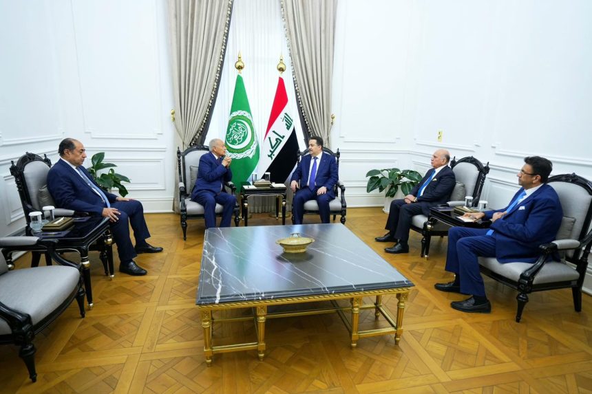 السوداني وأبو الغيط يبحثان الاستعدادات والترتيبات النهائية لعقد القمة العربية في بغداد السبت المقبل