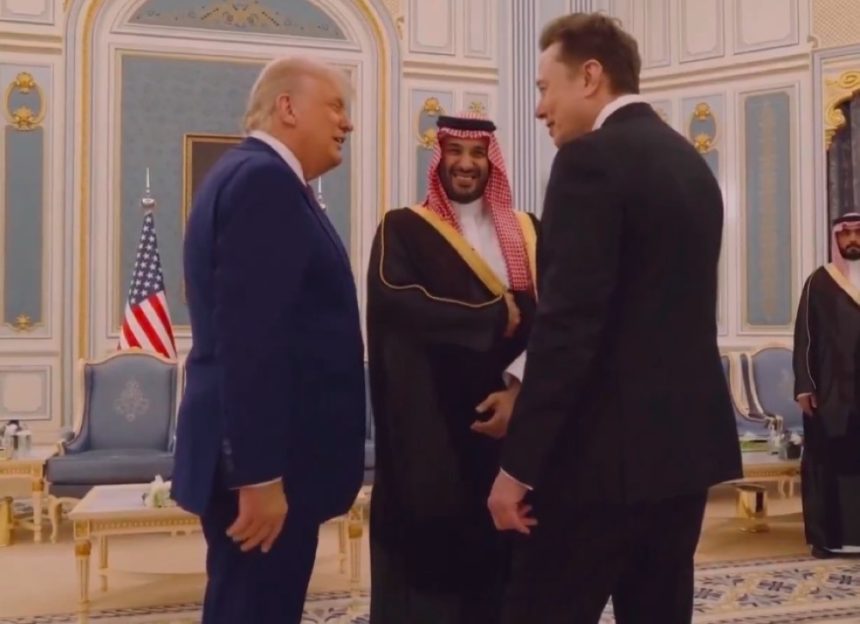 ماسك يجري حديثاً مع ولي العهد السعودي وترامب بقصر اليمامة