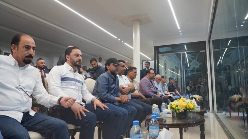الرئيس الحلبوسي يحضر مباراة الكرمة والشرطة في دوري نجوم العراق.. صور