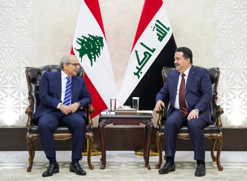 السوداني ورئيس الوزراء اللبناني