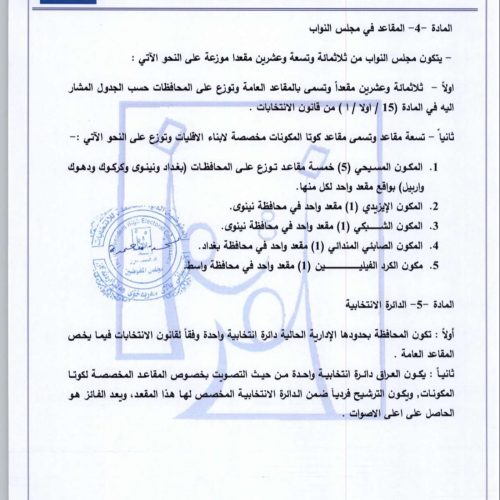 بالوثائق.. المفوضية تعلن تعليمات الترشح للانتخابات النيابية المقبلة