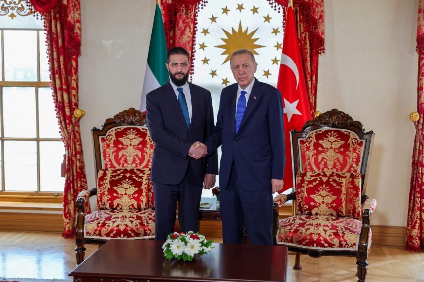 أردوغان خلال لقاء مع الشرع: احتلال إسرائيل وعدوانها على الأراضي السورية أمر غير مقبول