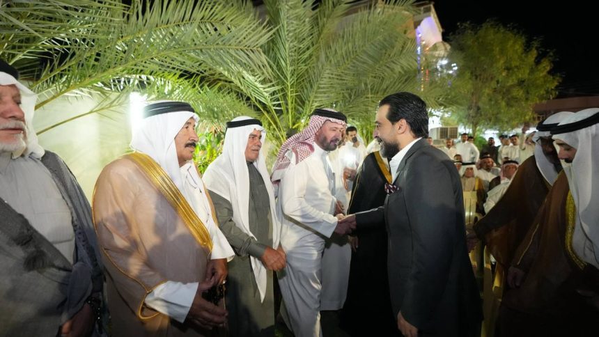 رئيس حزب تقدم الرئيس محمد الحلبوسي يلتقي عدداً من الشيوخ والوجهاء في الخالدية