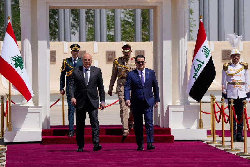 عون من بغداد: الزيارة فرصة لشكر قيادة العراق وشعبه على دعمهم ومساعدتهم المستمرة للبنان