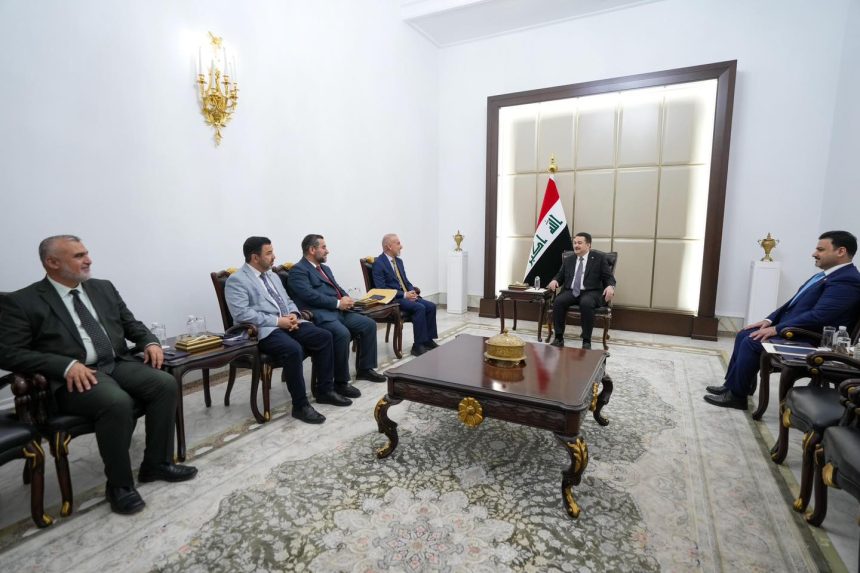 السوداني يؤكد لوفد كردي أهمية الحلول الدستورية بشأن الالتزامات المالية لحكومة كردستان