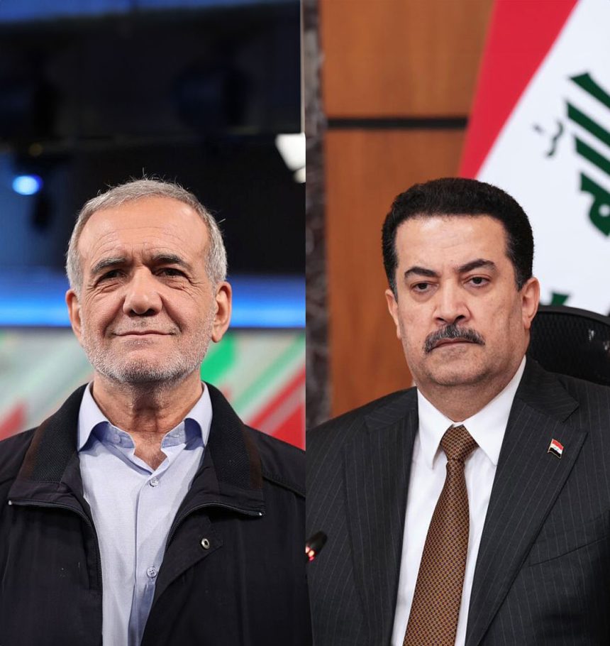 السوداني والرئيس الايراني يبحثان العلاقات الثنائية والاوضاع بالمنطقة وسبل تدعيم الاستقرار فيها