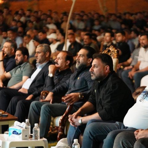 رئيس حزب "تقدم" الرئيس محمد الحلبوسي يشارك الجماهير في الفلوجة متابعة مباراة العراق وكوريا ج