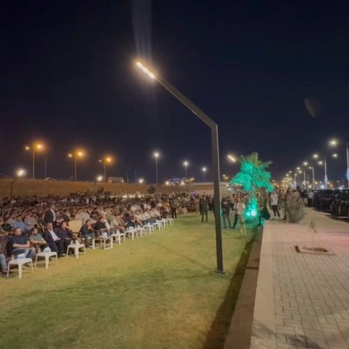 رئيس حزب "تقدم" الرئيس محمد الحلبوسي يشارك الجماهير في الفلوجة متابعة مباراة العراق وكوريا ج