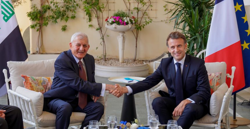 الرئيس الفرنسي يؤكد سعي بلاده لدعم العراق في جهوده لحماية أمنه واستقراره وسيادته
