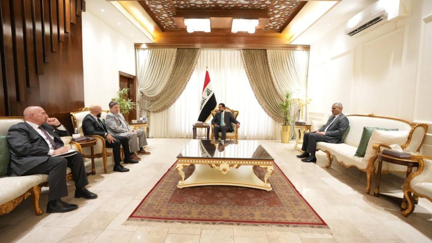 رئيس حزب "تقدم" الرئيس محمد الحلبوسي يستقبل السفير الكندي لدى العراق