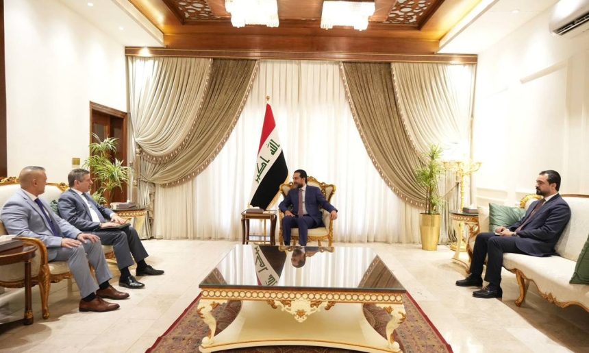 رئيس حزب "تقدم" الرئيس محمد الحلبوسي يستقبل القائم بالأعمال الأمريكي لدى العراق
