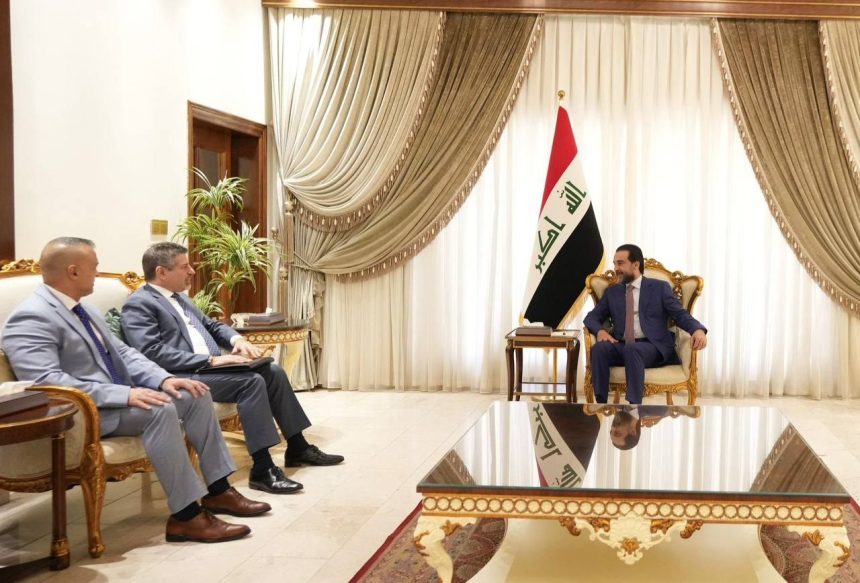 الرئيس الحلبوسي يبحث مع القائم بالأعمال الأمريكي التطورات في المنطقة وضرورة ايجاد حلول بالحوار