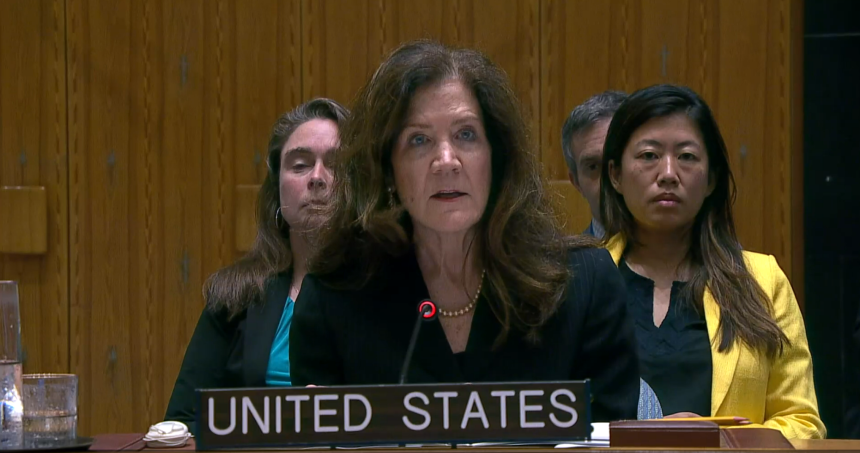 المندوبة الأمريكية بمجلس الأمن: على الحكومة الإيرانية التخلي عن طموحها بالحصول على السلاح النووي