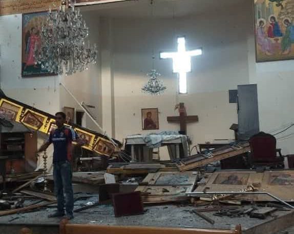 سوريا.. انتحاري يرتدي حزامًا ناسفًا يفجر نفسه داخل كنيسة "مار الياس" في دمشق