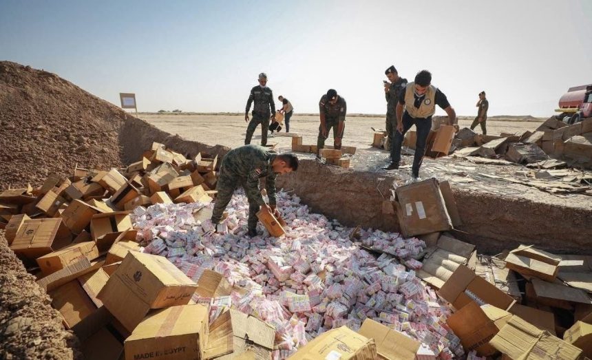 مديرية شؤون المخدرات تعلن إتلاف قرابة 12 طناً من المواد المخدرة والمؤثرات العقلية