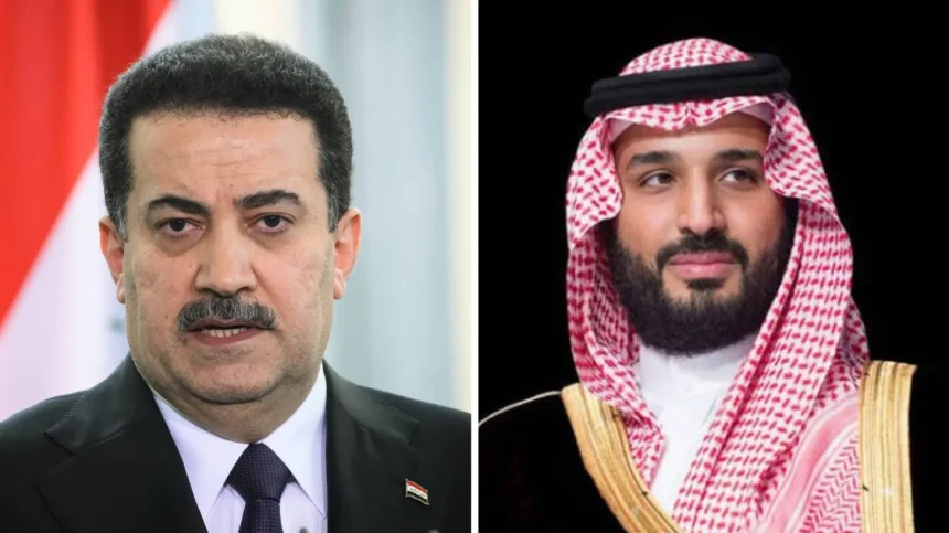 السوداني وولي العهد السعودي يؤكدان أهمية ممارسة ضبط النفس وتغليب لغة الحوار