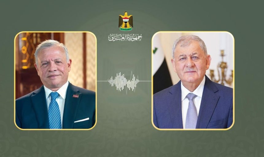 رئيس الجمهورية والعاهل الأردني يؤكدان أهمية المحافظة على أمن المنطقة