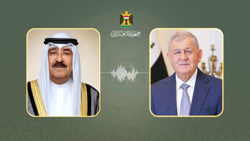 رئيس الجمهورية وامير الكويت يؤكدان أهمية احتواء التوترات بما يحفظ السلم الإقليمي والدولي
