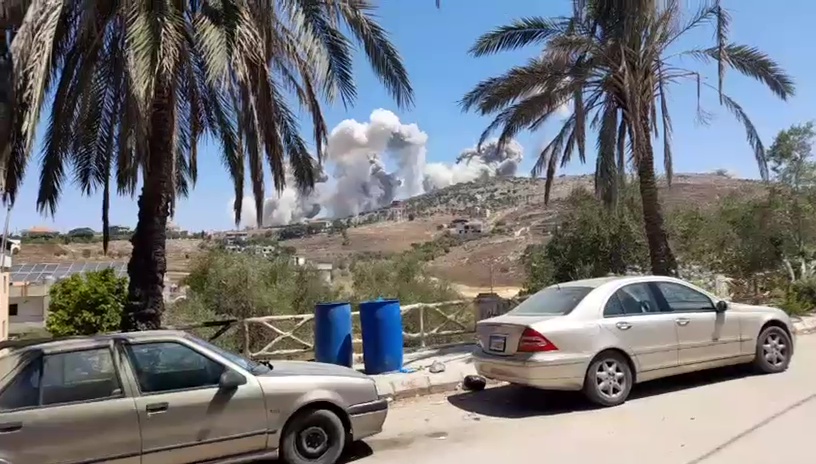 إعلام لبناني: سلسلة غارات إسرائيلية عنيفة تستهدف النبطية الفوقا