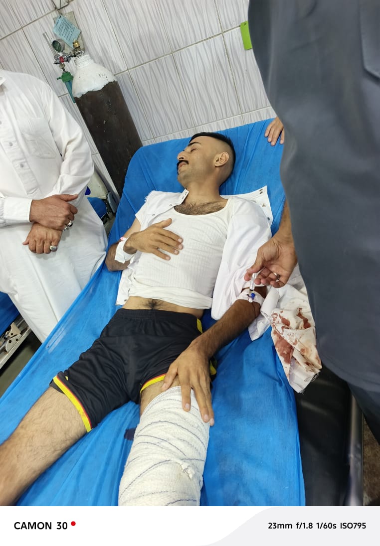 بالصور.. مجهولون يسلبون 20 مليون دينار ويصيبون صاحبها في المقدادية شمال شرقي ديالى