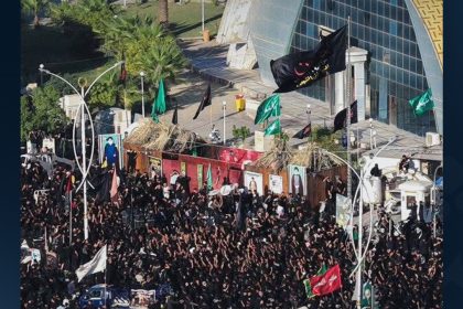 بالصور.. موكب عزاء مهيب في الناصرية