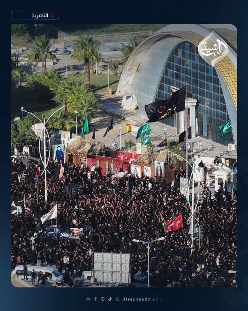 بالصور.. موكب عزاء مهيب في الناصرية