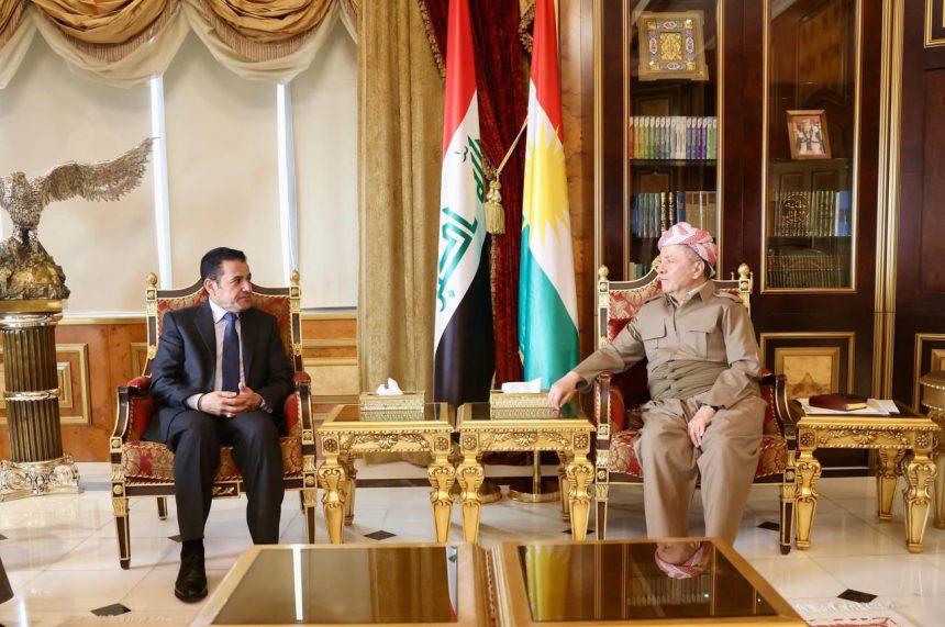 الاعرجي وبارزاني يعربان عن الرغبة المشتركة لحل القضايا والملفات بين المركز والاقليم وفق الدستور