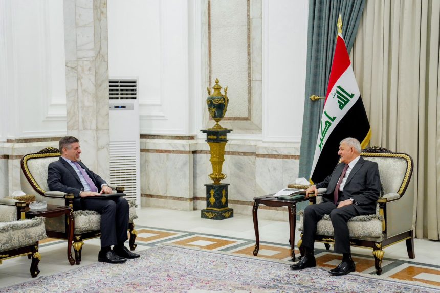 رئيس الجمهورية: العراق حريص على تطوير علاقاته مع الولايات المتحدة بما يحفظ سيادته