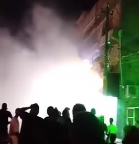 اندلاع حريق داخل مقهى شعبي شرقي بغداد