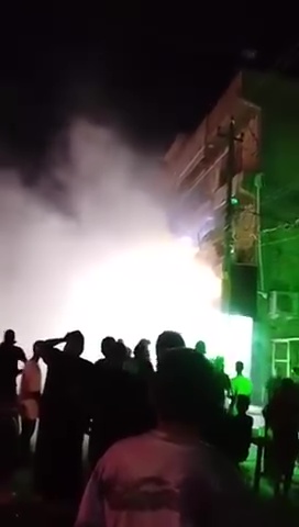 اندلاع حريق داخل مقهى شعبي شرقي بغداد