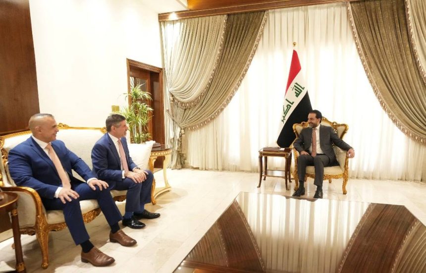 رئيس حزب تقدم الرئيس محمد الحلبوسي يستقبل القائم بالأعمال الأميركي لدى العراق