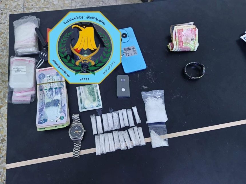 القبض على رجل وفتاة يستقلان دراجة نارية وبحوزتهما مواد مخدرة شرقي بغداد