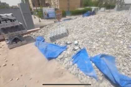 ضبط كمية كبيرة من المشروبات الكحولية مخبأة داخل شاحنة محملة بالحصى في بغداد