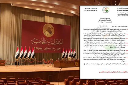 البرلمان ينشر جدول أعمال جلسة غد الأحد