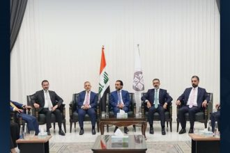رئيس حزب "تقدم" الرئيس محمد الحلبوسي يزور ديوان محافظة كركوك ويلتقي المحافظ ورئيس مجلس المحافظة