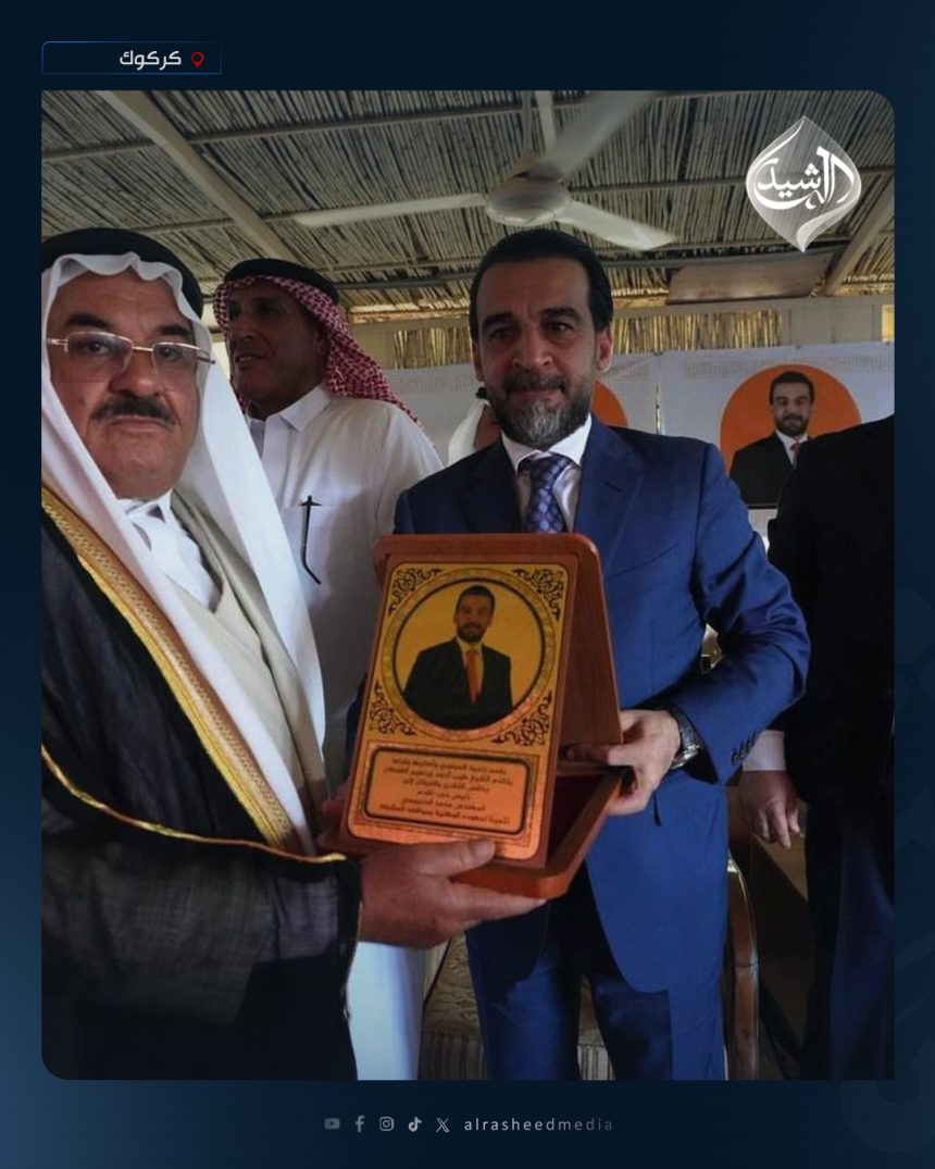 رئيس حزب "تقدم" الرئيس محمد الحلبوسي يزور مضيف الشيخ طيب القفطان قبيلة الجبور في كركوك