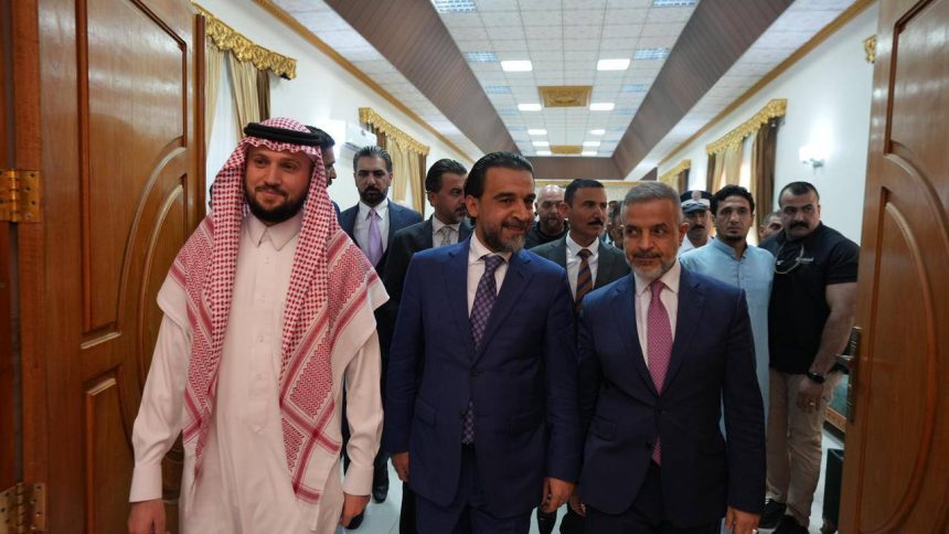 بالصور.. رئيس حزب تقدم الرئيس محمد الحلبوسي يزور مضيف الشيخ أحمد المهيري في الحويجة