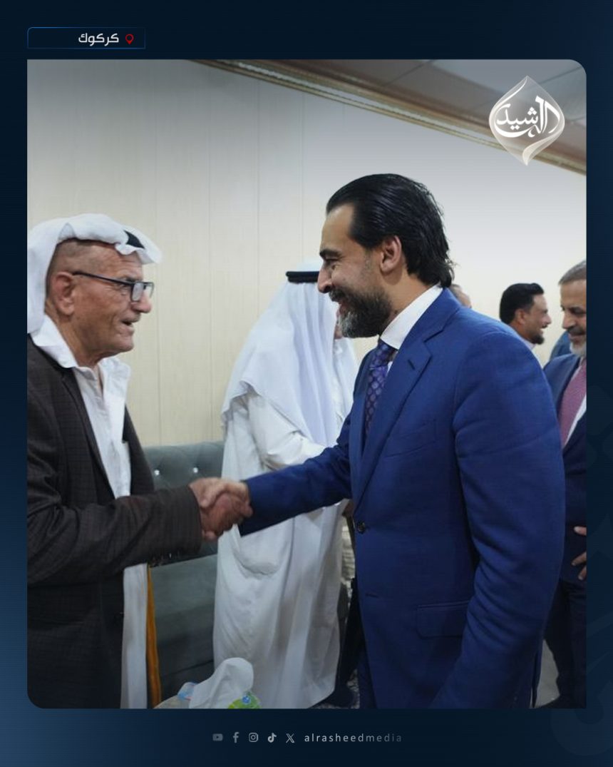 الرئيس الحلبوسي وقيادات تقدم يزورن مضيف الحجاجي البوغزاة بناحية الزاب لدعم مرشَّحة الحزب رؤى الجبوري