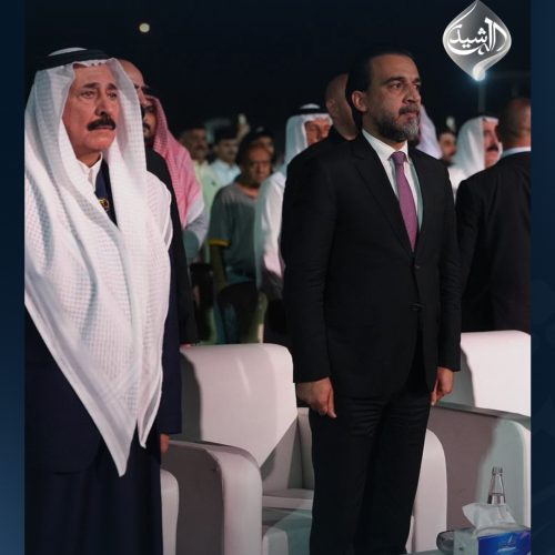 الرئيس الحلبوسي وعدد من قيادات حزب تقدم في كركوك يحضرون تجمّعاً جماهيرياً للشيخ وصفي العاصي