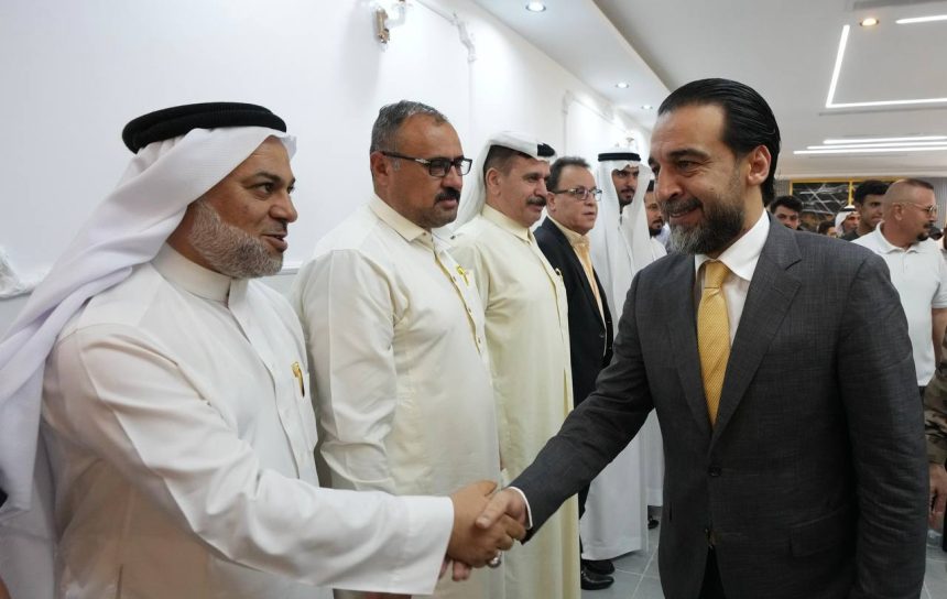 رئيس حزب "تقدم" الرئيس محمد الحلبوسي يزور مضيف المرشَّح عن الحزب عدي عواد في كركوك