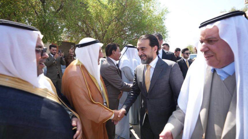 رئيس حزب "تقدم" الرئيس محمد الحلبوسي يحضر تجمّعاً لمرشَّحة الحزب حنان الحديدي في كركوك