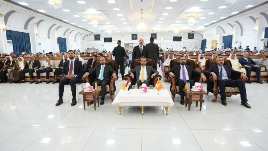 رئيس حزب "تقدم" الرئيس محمد الحلبوسي يحضر تجمّعاً لمرشَّح الحزب حسين المفرجي في كركوك