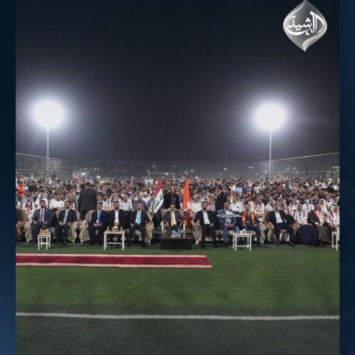 رئيس حزب تقدم الرئيس محمد الحلبوسي يحضر تجمّعاً لمرشَّح الحزب في كركوك أحمد اللهيبي