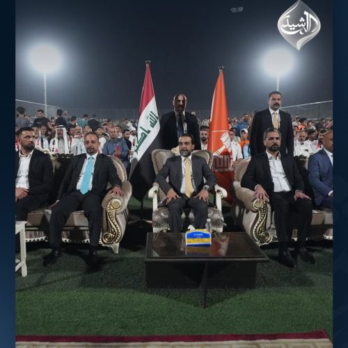 رئيس حزب تقدم الرئيس محمد الحلبوسي يحضر تجمّعاً لمرشَّح الحزب في كركوك أحمد اللهيبي