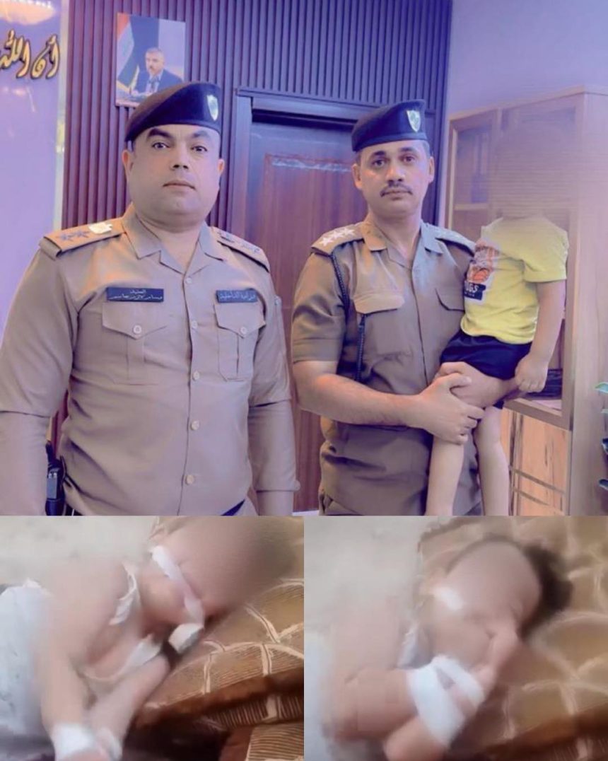 بعد انتشار فيديو تعنيفه.. شرطة الرصافة تنقذ الطفل المعنف وتعتقل والدته