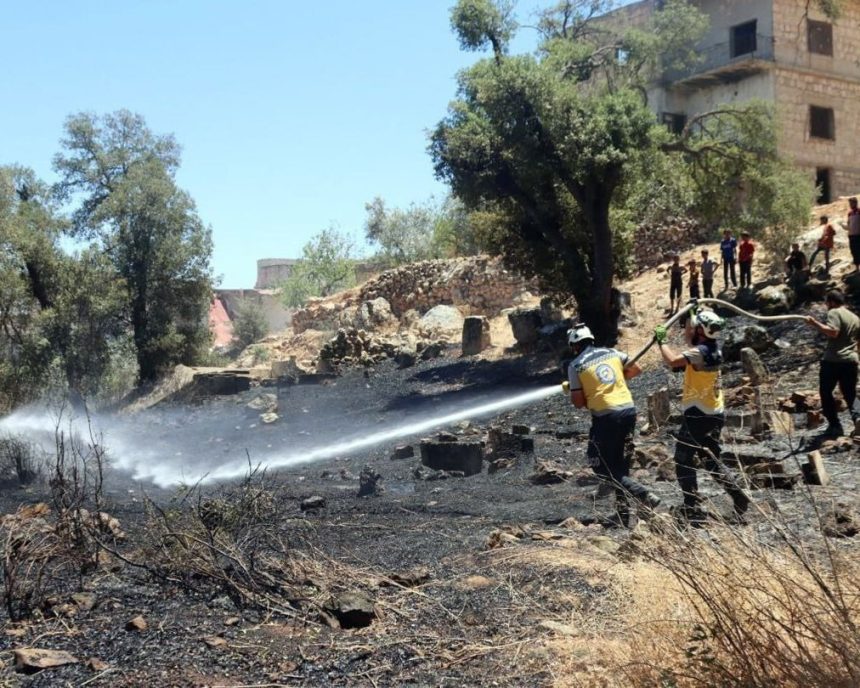 سوريا.. إعلان السيطرة على حرائق الغابات في ريف حماة الغربي