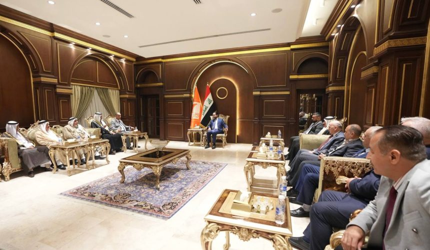 رئيس حزب "تقدم" الرئيس محمد الحلبوسي يستقبل عدداً من  شيوخ ووجهاء وأعيان نينوى