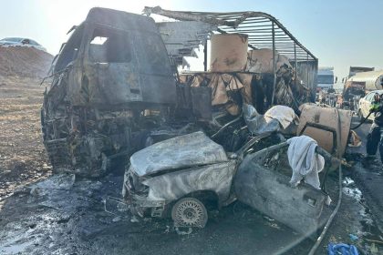 مصرع 5 أشخاص من عائلة واحدة بحادث سير في دهوك